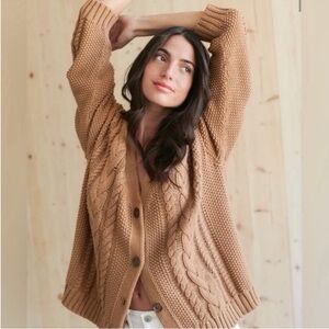 Jenni Kayne Cable Knit Cocoon Cardigan
